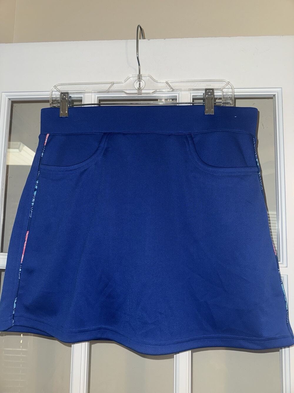 Pebble Beach Dry-Luxe Performance Skort Women Golf Tennis Pickleball Blue Sz L